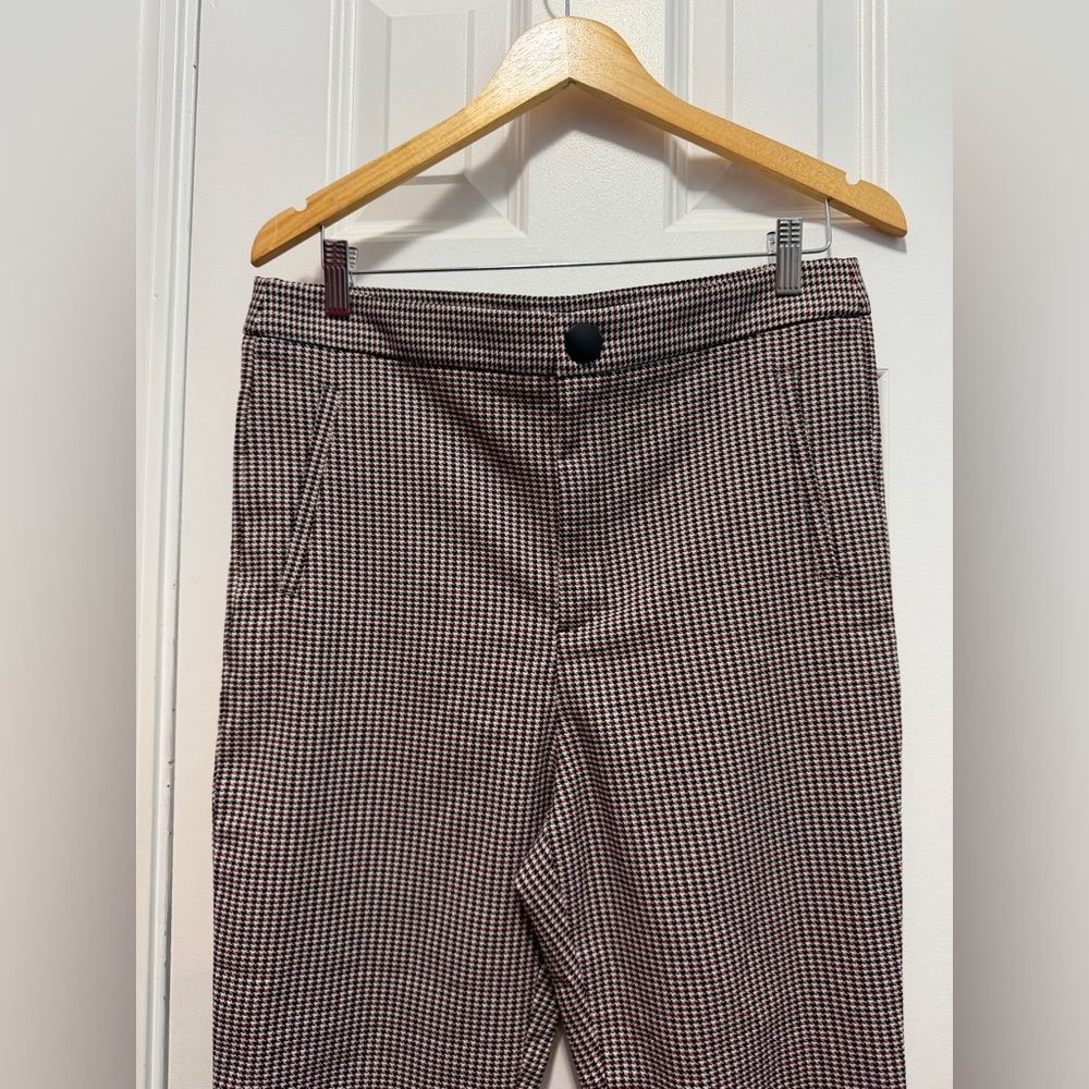 Zara Women's Houndstooth Ankle Pants Size XL - Picture 2 of 10